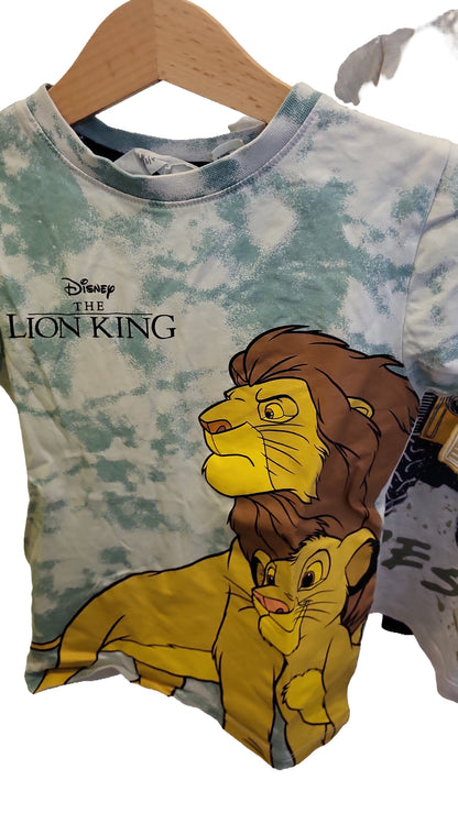H&M T-Shirt Set 98-104 Multi Ninja Turtles Lion King Paw Patrol