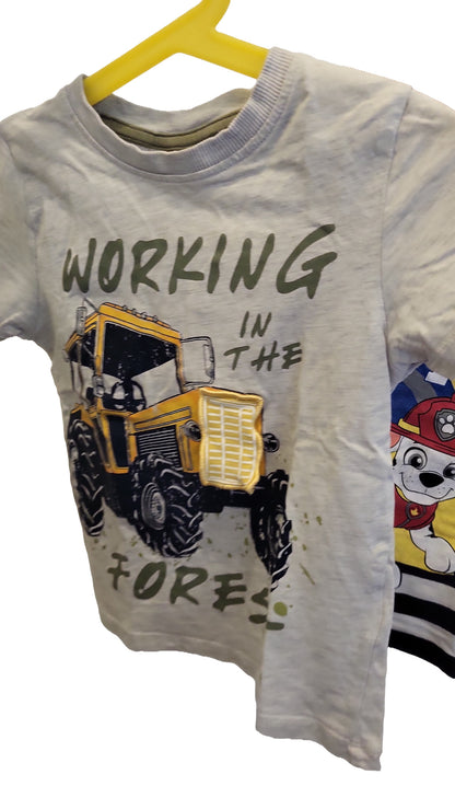 H&M T-Shirt Set 98-104 Multi Ninja Turtles Lion King Paw Patrol