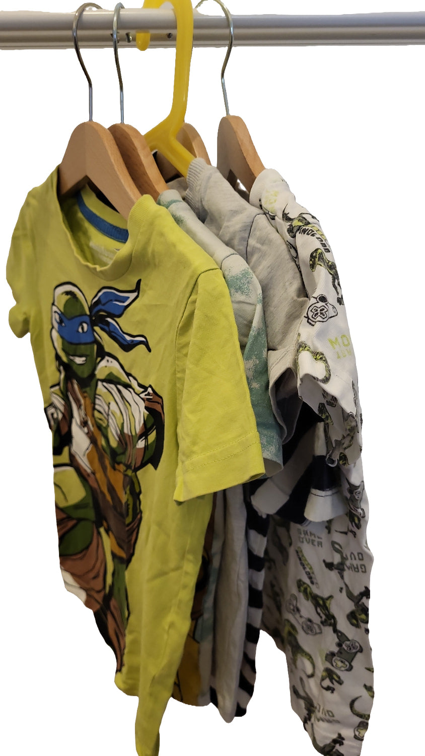 H&M T-Shirt Set 98-104 Multi Ninja Turtles Lion King Paw Patrol