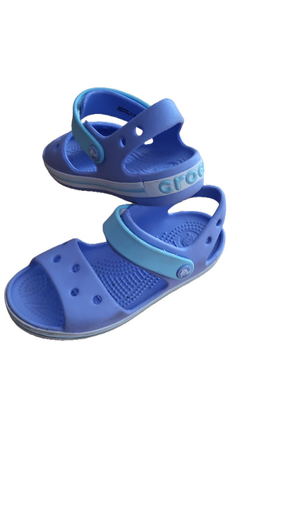 Crocs Kinder Sandalen C11 Lila Türkis mit Klettverschluss Gr 28/29 lt Hersteller