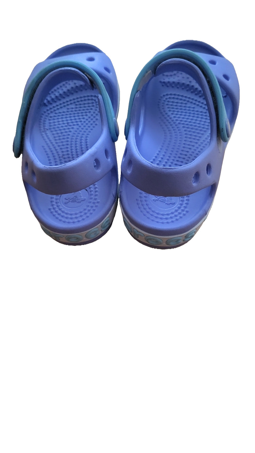 Crocs Kinder Sandalen C11 Lila Türkis mit Klettverschluss Gr 28/29 lt Hersteller