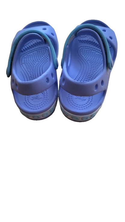 Crocs Kinder Sandalen C11 Lila Türkis mit Klettverschluss Gr 28/29 lt Hersteller