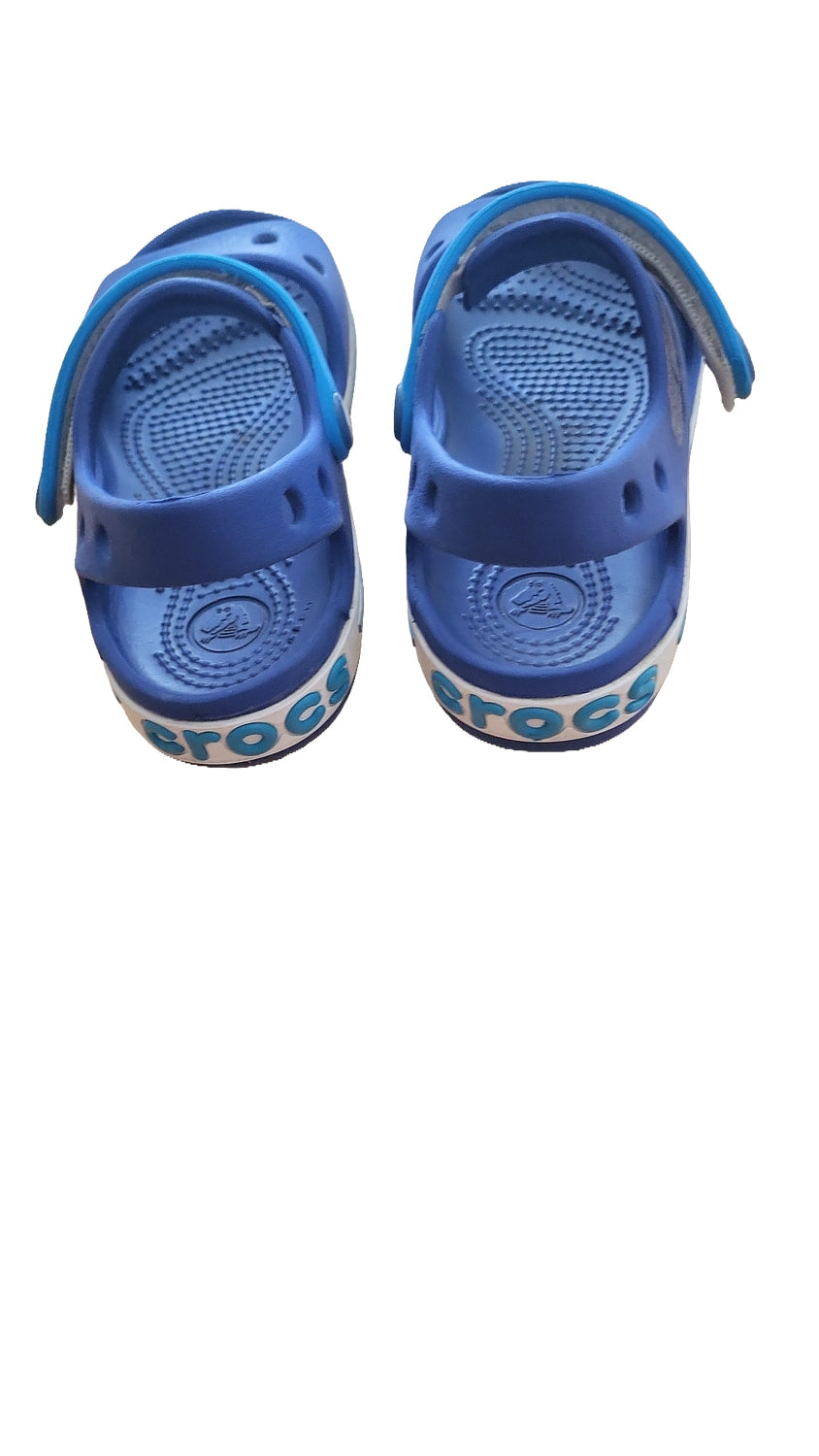 Crocs Kinder Sandalen C10 Badeschuhe Blau Klettverschluss Sommerschuhe Gr 27/28