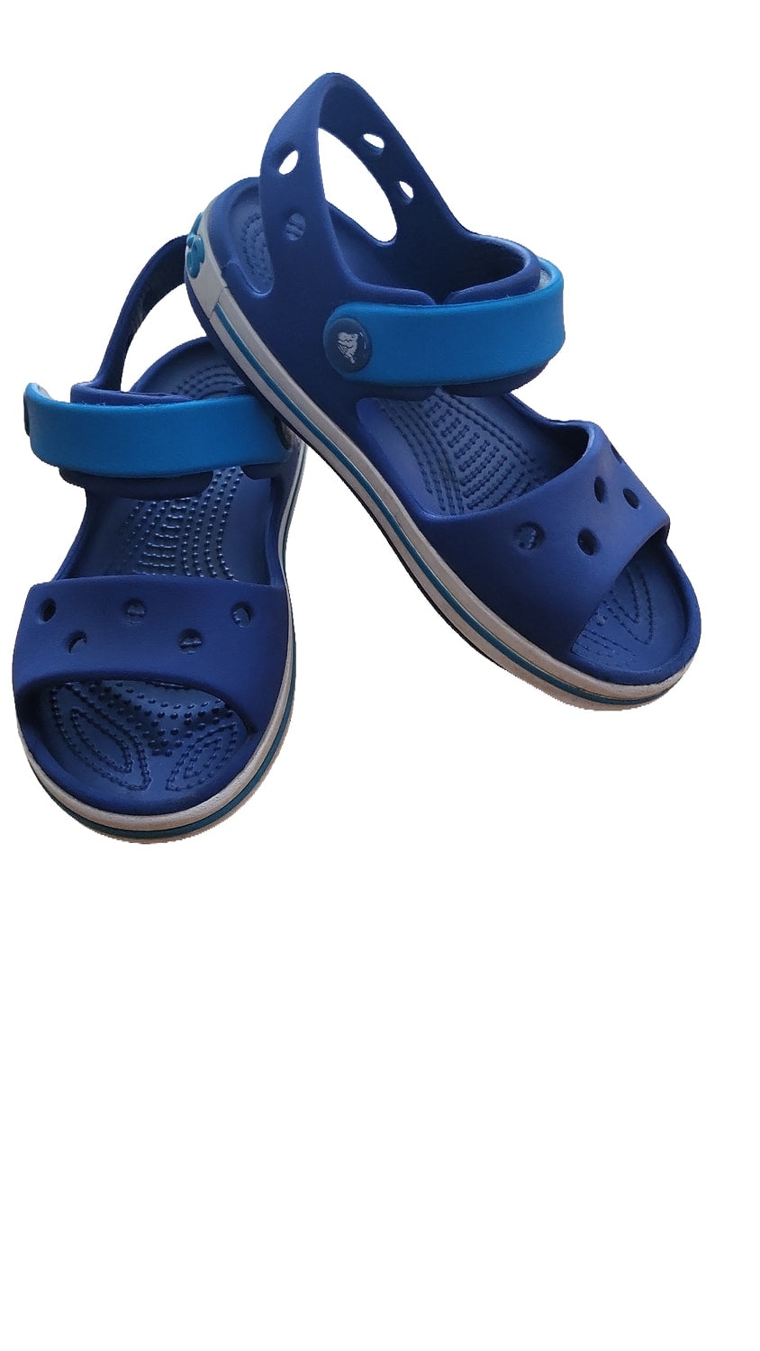 Crocs Kinder Sandalen C10 Badeschuhe Blau Klettverschluss Sommerschuhe Gr 27/28