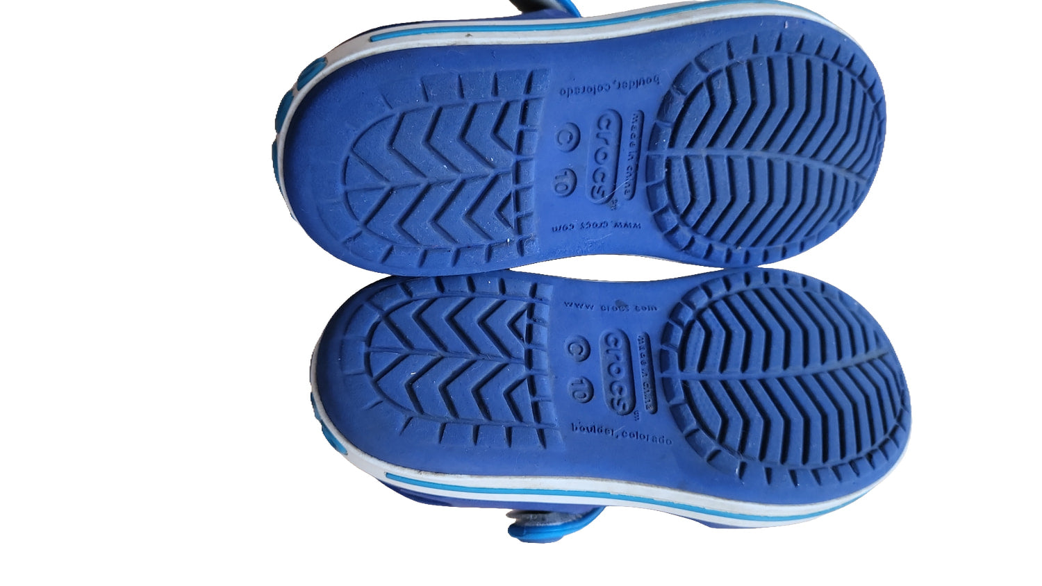 Crocs Kinder Sandalen C10 Badeschuhe Blau Klettverschluss Sommerschuhe Gr 27/28