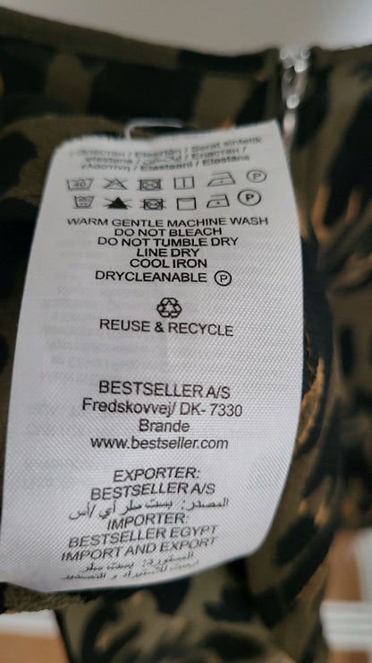 ONLY Bluse Shirt mit Leopardenmuster - Größe 40 Leo