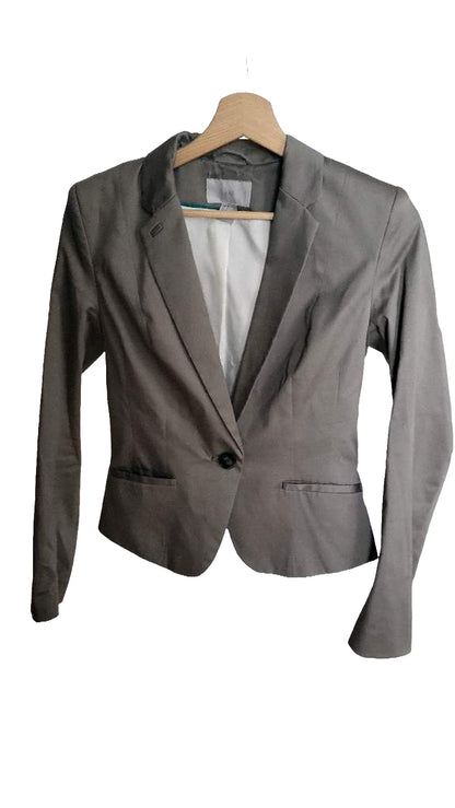 H&M Blazer Damen - Grau-Braun - Größe EUR 36