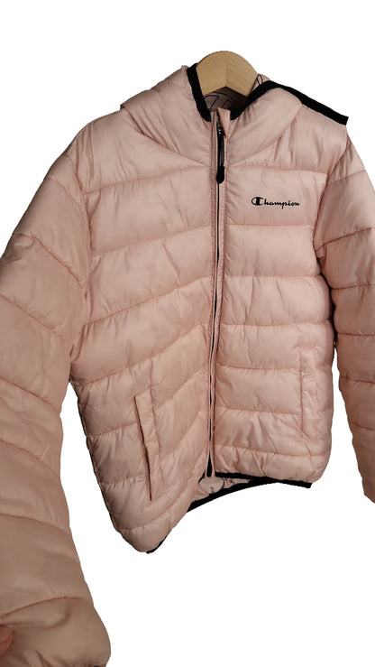 Übergangsjacke Gr. 122/128 Champion Steppjacke Small Rosa Kinder Kapuzenjacke