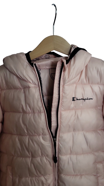 Übergangsjacke Gr. 122/128 Champion Steppjacke Small Rosa Kinder Kapuzenjacke