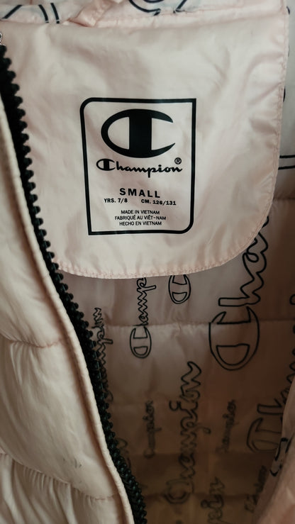Übergangsjacke Gr. 122/128 Champion Steppjacke Small Rosa Kinder Kapuzenjacke