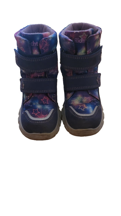 Richter Winterstiefel Gr 26 Blau Lila Sterne Mädchen Sympatex Boots