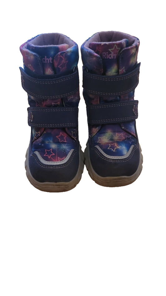 Richter Winterstiefel Gr 26 Blau Lila Sterne Mädchen Sympatex Boots