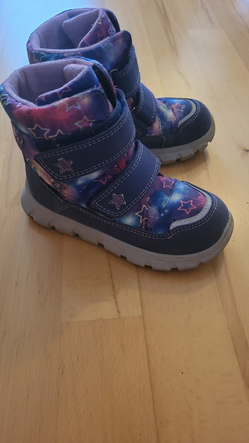 Richter Kinder Winterstiefel Gr 26 Blau Lila Sterne blinkend Mädchen Sympatex Stiefel Boots