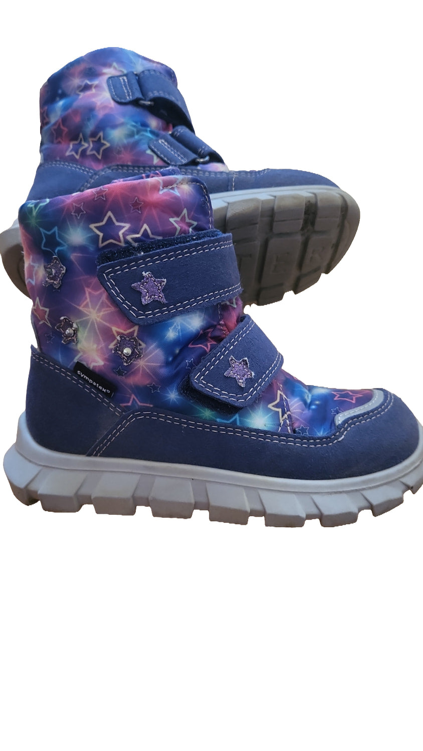 Richter Winterstiefel Gr 26 Blau Lila Sterne Mädchen Sympatex Boots