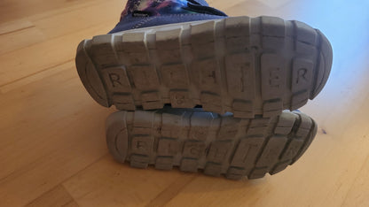 Richter Kinder Winterstiefel Gr 26 Blau Lila Sterne blinkend Mädchen Sympatex Stiefel Boots