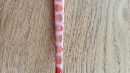 Kinder Sonnenbrille Rosa Erdbeer Muster UV400 Cat 3 Rund
