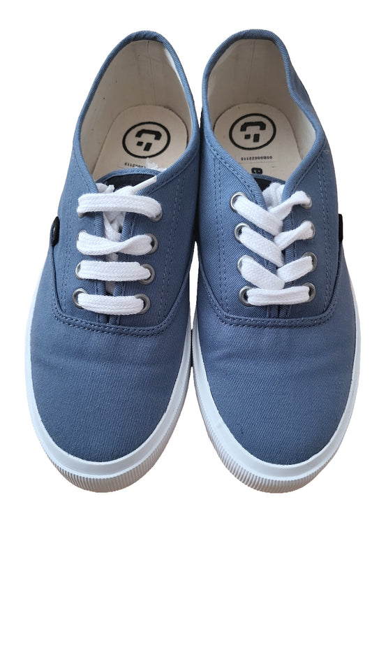 Ethletic Fair Sneaker Randall Gr 39 Blau weiß Canvas Damen Schnürer Unisex blue white 