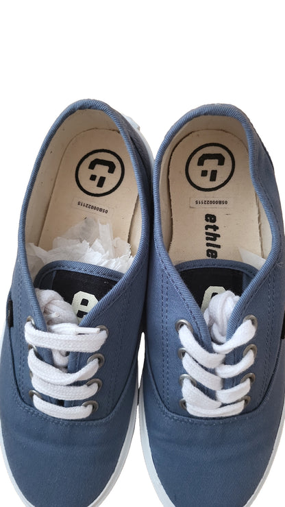 Ethletic Fair Sneaker Randall Gr 39 Blau weiß Canvas Damen Schnürer Unisex blue white 