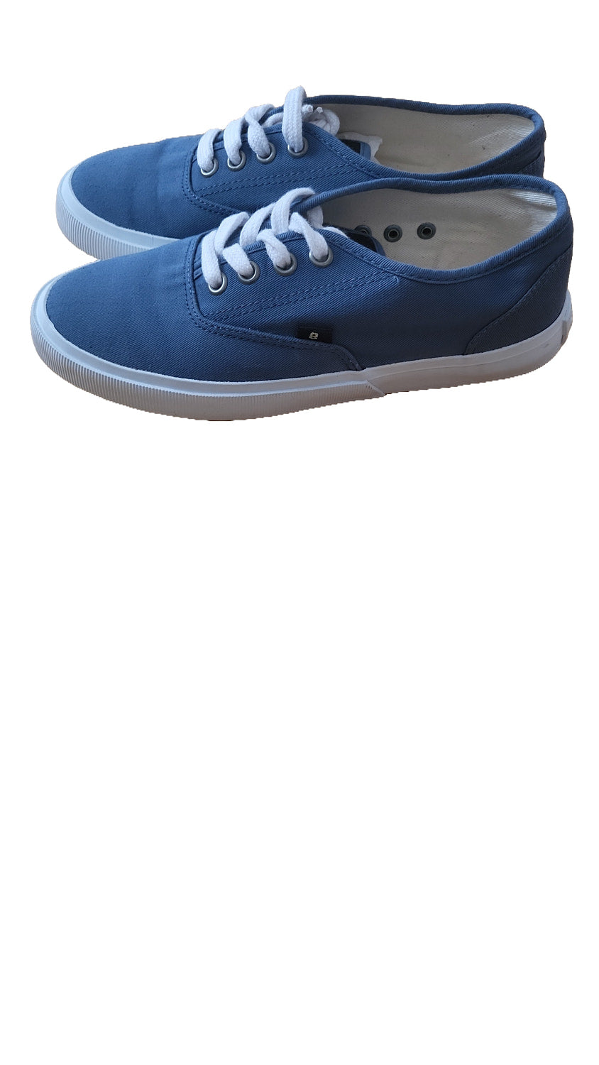 Ethletic Fair Sneaker Randall Gr 39 Blau weiß Canvas Damen Schnürer Unisex blue white 