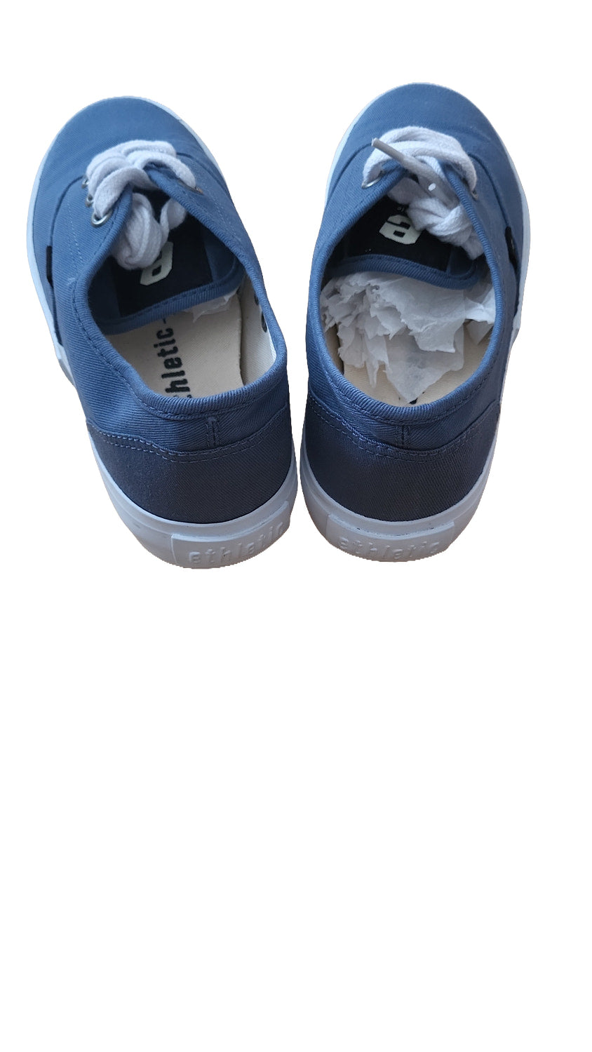 Ethletic Fair Sneaker Randall Gr 39 Blau weiß Canvas Damen Schnürer Unisex blue white 