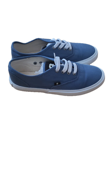 Ethletic Fair Sneaker Randall Gr 39 Blau weiß Canvas Damen Schnürer Unisex blue white 