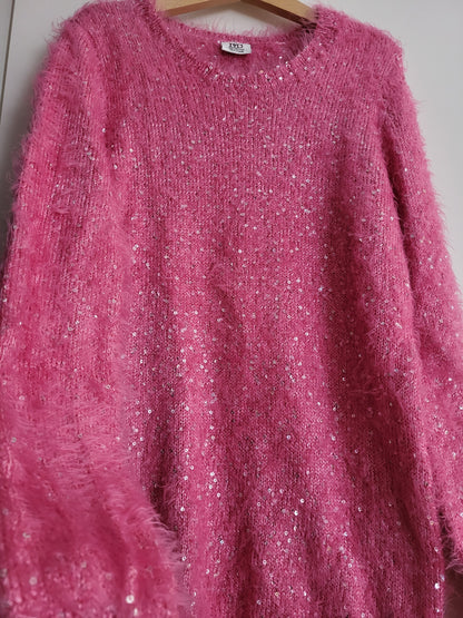 Pullover mit Pailletten Gr. 134/140